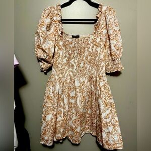 1.State puffed sleeve dress